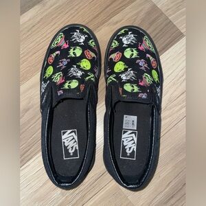 GLOW N THE DARK Halloween slip-on Vans